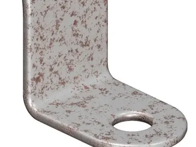 Rusty Saddle Clamp 3D model