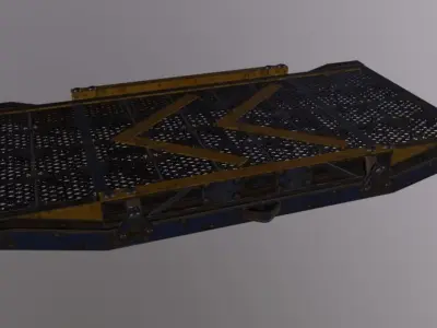 Crane Ramp Low-poly 3D model