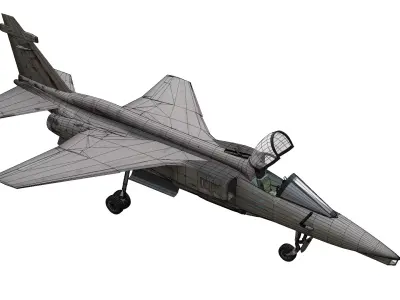 SEPECAT Jaguar Low-poly 3D model