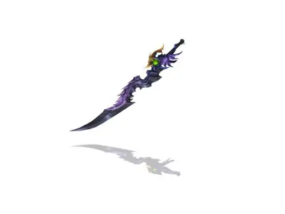 Dragon Fang Katana Low-poly 3D model