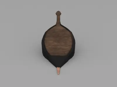 Bellows leaf Low-poly 3D model