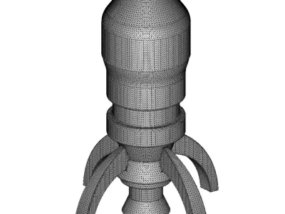 Plastic Space Shuttle Toy 3D model