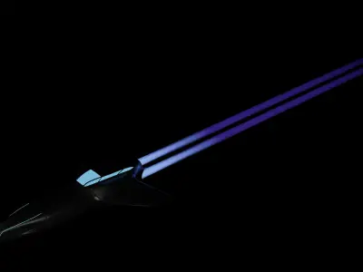 Planet and Spaceship 3D model 3D model