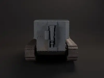 Little Willie WW1 Tank 1915 3D model