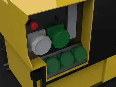 Eisemann Cube Emergency Generator Low-poly 3D model