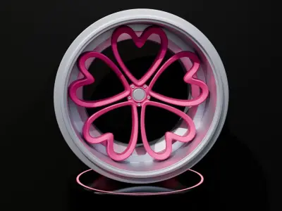 Sports wheel rim 3D model