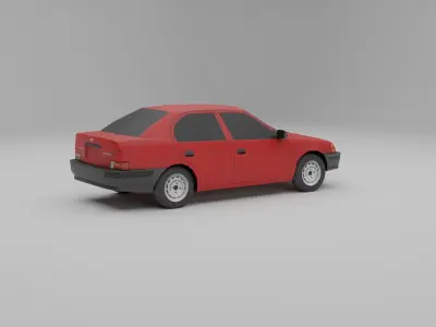 Toyota Tercel L50 Low-poly 3D model