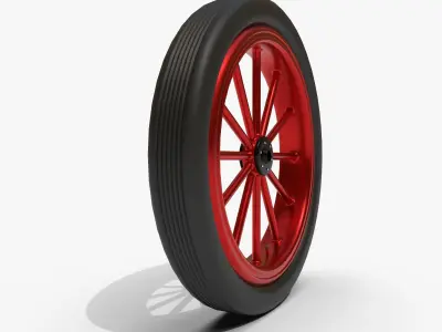 Spoke wheel 1910-1920 3D model