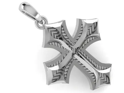 CROSS PENDANT CR207 3D print model