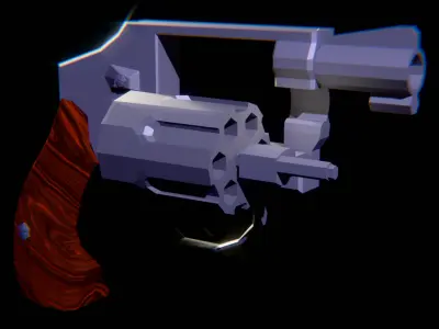 Low Poly LADYSMITH 642 SMITH AND WESSON  Low-poly 3D model