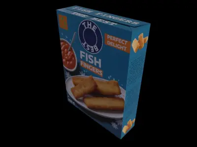 Fish Fingers - GAME READY PBR Low-poly 3D model
