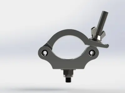 Clamp for pipe 48-51mm 200 kg 3D model