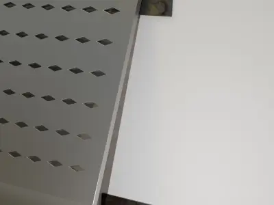 Corridor Chair - Realistic Metal Design with Rust and Wear 3D model