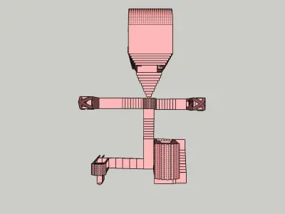 Temple 2 - The Wind Temple  Low-poly 3D model
