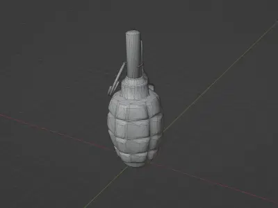 F1 Grenade Low-poly 3D model buy