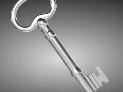 Old Key Low-poly 3D model