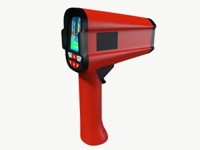 Thermovision device Low-poly 3D model