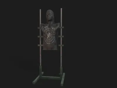 Dummy Target Low-poly 3D model
