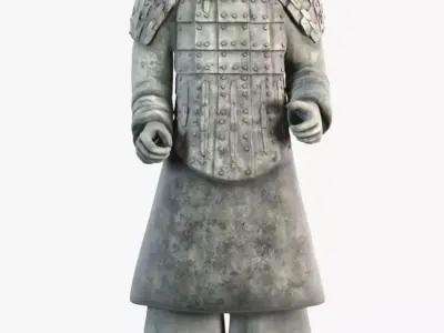 Terracotta Warriors-Armored Warrior 3D model