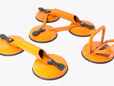 Glass Suction Pack Low-poly 3D model