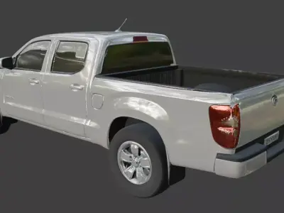 Vintage Rusty Pickup Truck 3D Model 3D model 4