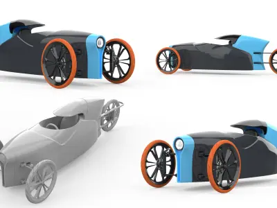 Northern Light Motors 428 Electric Vehicle 3D print model