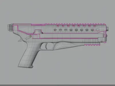 Keltec P50 Pistol 3D model