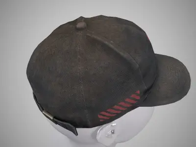 Baseball cap Low-poly 3D model