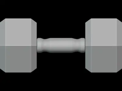 Dumbbell Set 3D model purchase