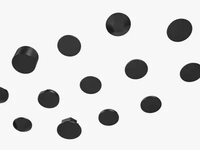 Screw Heads Collection 2 Low-poly 3D model