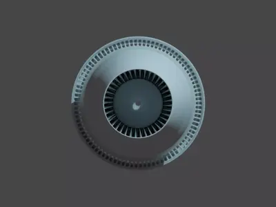Jetengine Low-poly 3D model