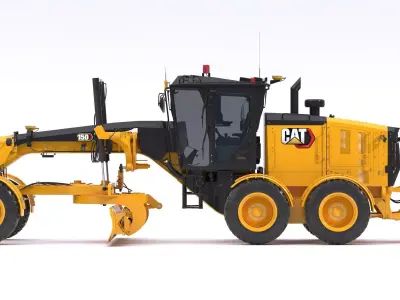 CAT Motor Grader 150 AWD Dirty 3D model