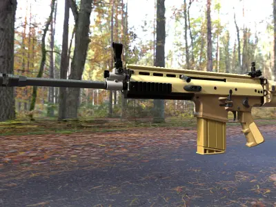 FN SCAR 17S NRCH 3D model purchase