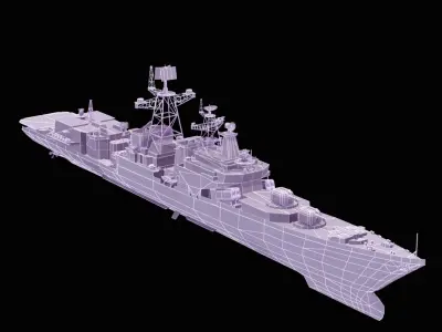 Udaloy Class Destroyer 3D model