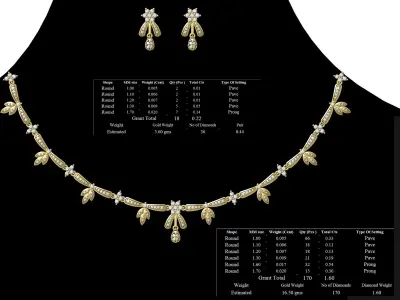 necklace bulk  50  STL files ready to print  part 03 3D print model