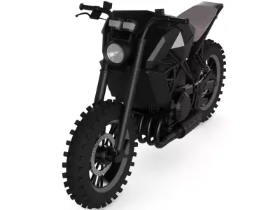 Trail Motorcycle 3D model shop