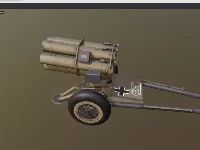 Nebelwerfer 41 Sand camo - Afrika 3D model