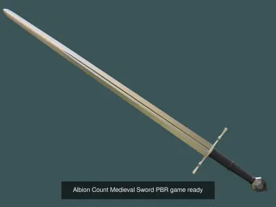 Albion Medieval Swords PBR game ready Low-poly 3D Model Pack