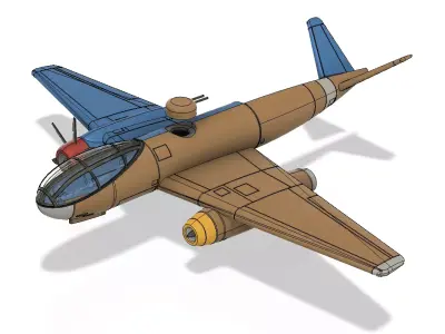Messerschmitt p1090 3D print model