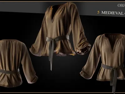 5 Medieval Outfit 3D print model
