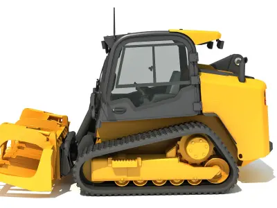 Manure Fork Skid Steer Loader 3D model