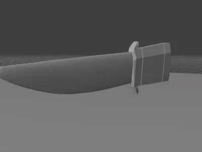 Squad knife  Low-poly 3D model