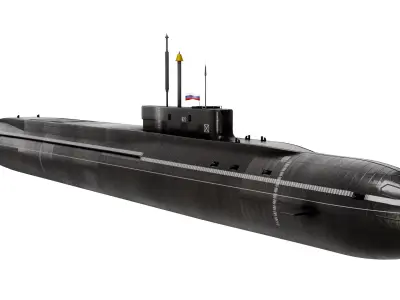 K-549 Knyaz Vladimir Borei-Class Submarine 3D model