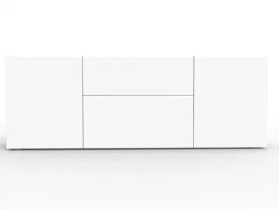 Modern Chest of Drawer Low-poly 3D model