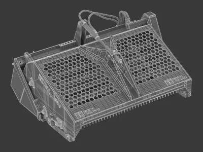 RockHound 72B Landscape Rake 3D model