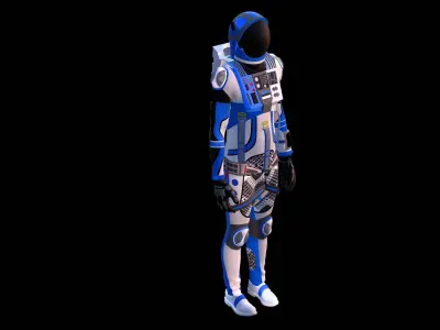 Astronaut Spacesuit Estonia 3D model