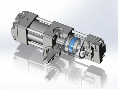 Pneumatic system Free 3D model