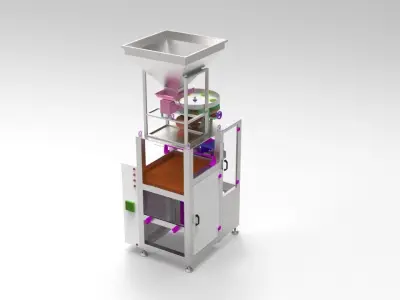 Quantitative packaging machine 3D design model 3D model