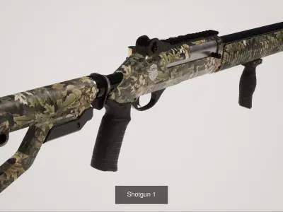 Shotgun Collection 3D Model Pack