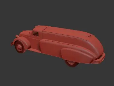 Dodge Airflow RX-70 Tank Truck 1938 3D print model